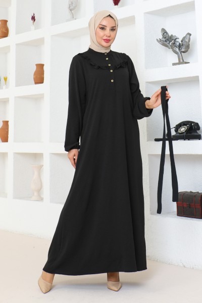 Moda Çizgi - Elbise siyah 202