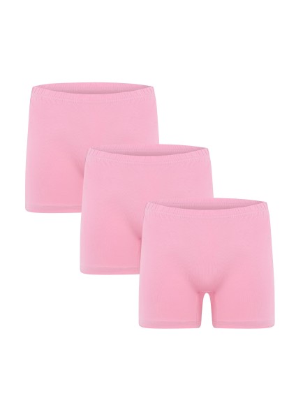 Moda Çizgi Kadın Penye 3lü Boxer Pembe 40260 - Thumbnail