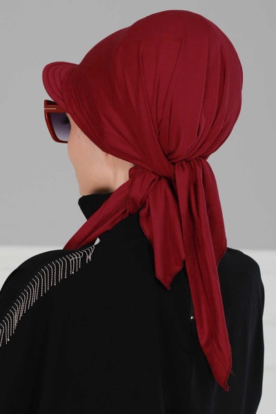 Siperlikli Bandana,B-40 Bordo - Thumbnail