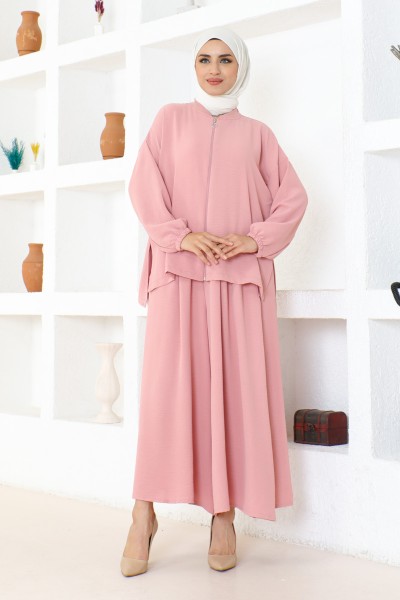 Moda Çizgi - takım elbise pembe 106