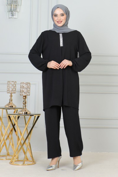 Moda Çizgi - Takım elbise siyah 101