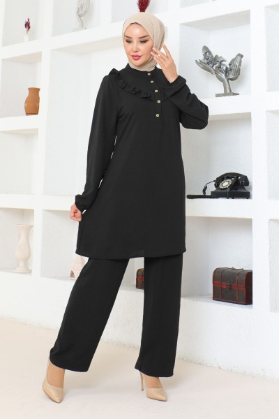 Moda Çizgi - Takım elbise siyah 102