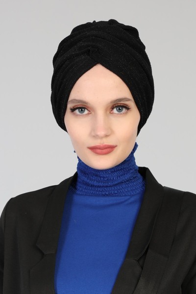 Moda Çizgi - Hijab Bone Buzzy,B-9B Black